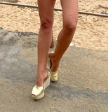Perfect Summer Wedges in Gold